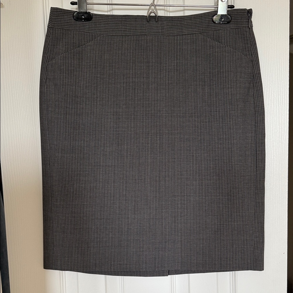 Theory Charcoal A-Line Skirt